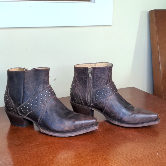 New Roper Handmade in Mexico Ankle Boots Western 9 - Picture 8 of 11